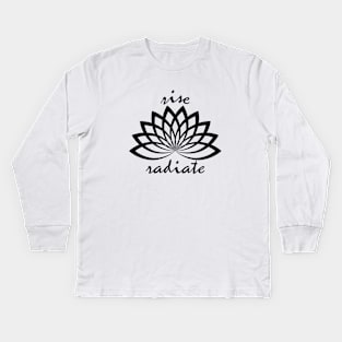 rise & radiate Kids Long Sleeve T-Shirt